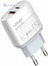 Ldnio Fast Charger Dual Usb Ports With Type-C-Type-C Cable• Suitable for home, office, and travel charging needs - Safqqa