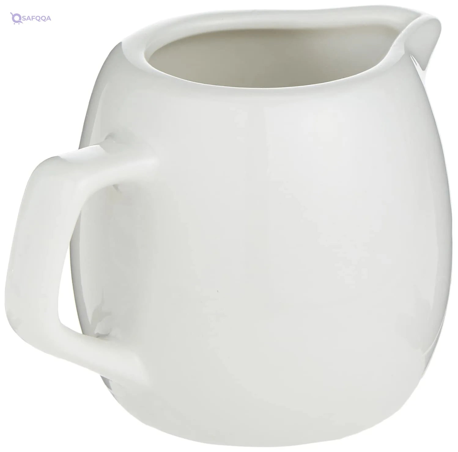Porcelain Creamer – 120 ml Capacity, Ivory - Safqqa