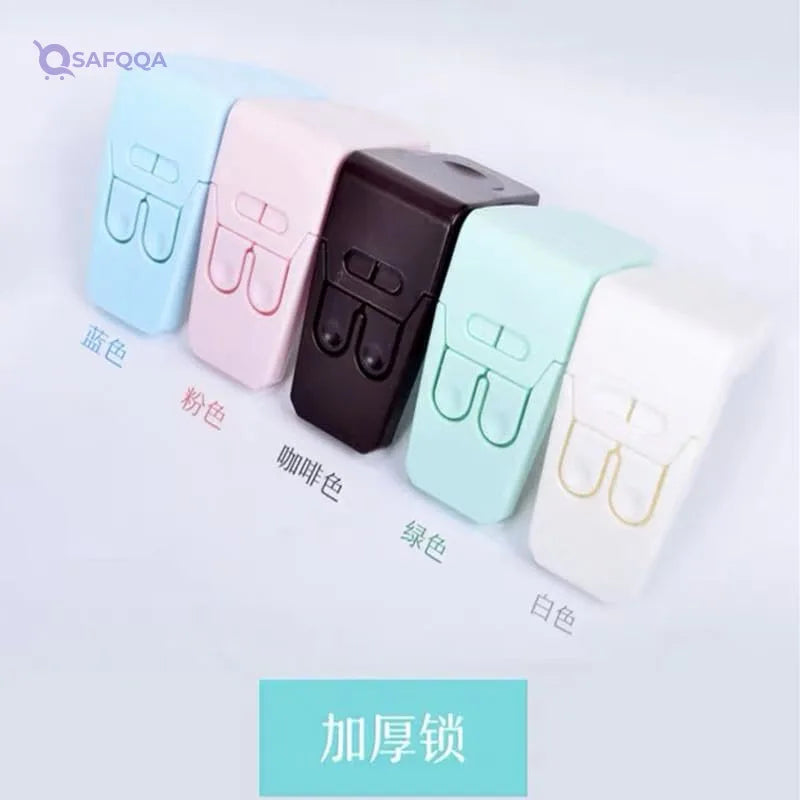 Kids Safety Lock Self Adhesive Plastic For Drawers/Refriderator/Cabinet/Door/Side Door | Prime Shop Kids Safe Furniture Lock - Safqqa