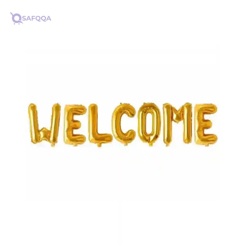 Foil Large Balloon Can Fills With Air Or Helium High Quality Materials Specially Made For Celebration Party Decoration Set Of 7 Pieces - Gold - Safqqa