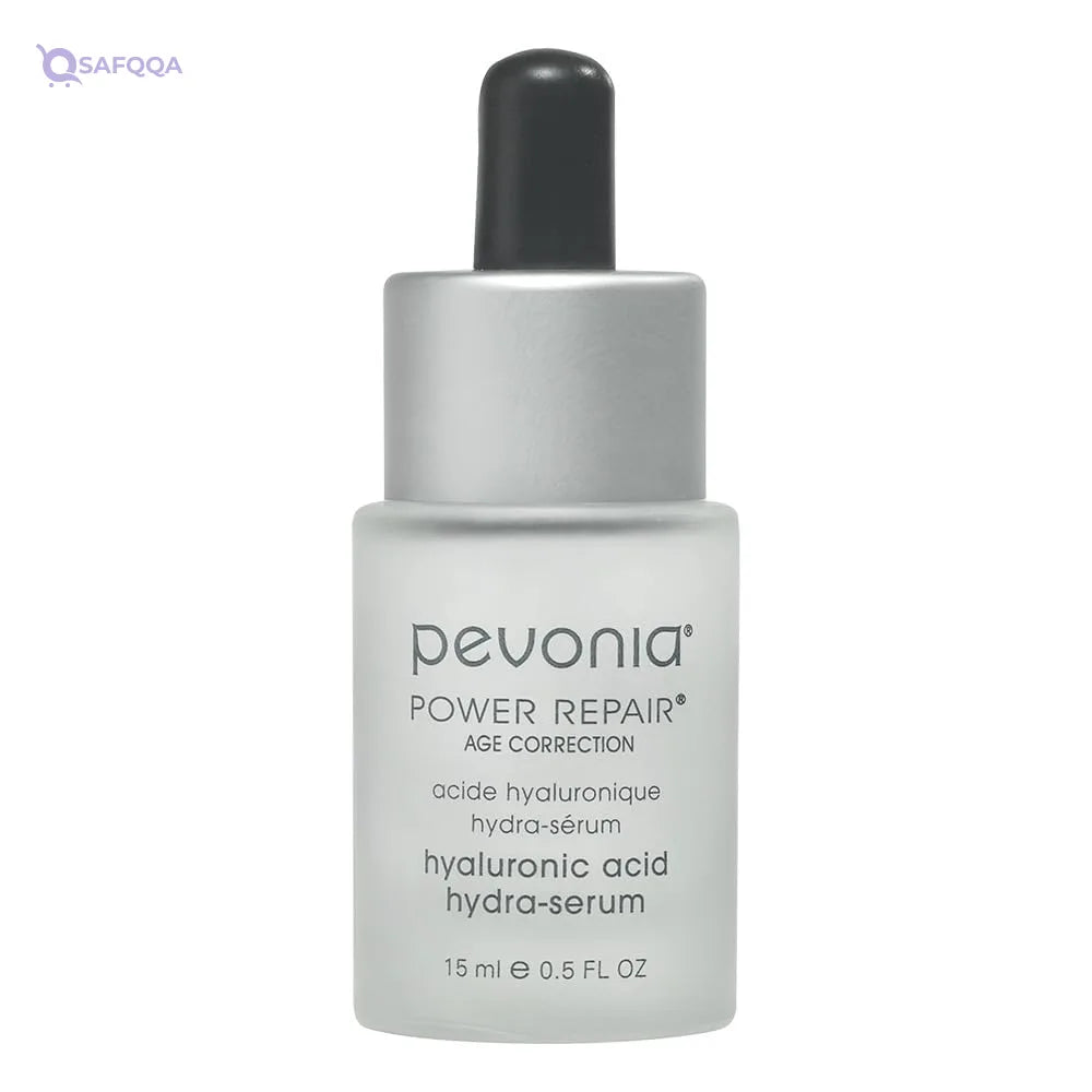 PEVONIA Power Repair Age Correction Hyaluronic Acid Hydra-Serum – 0.5 fl. oz – Hydrating & Rejuvenating - Safqqa