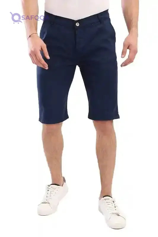 White Rabbit Men Short -Casual Gabardine Short - Safqqa Egypt