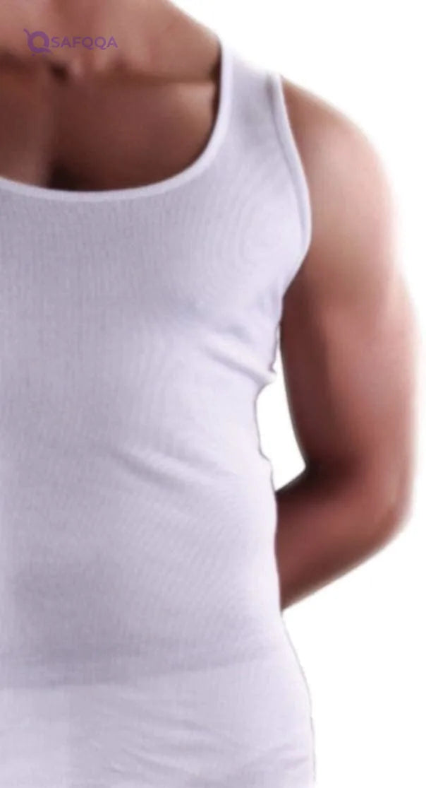 Dice Men’s Cotton Sleeveless Undershirt – Soft & Breathable - Safqqa