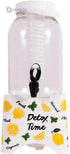 Herevin Beverage Dispenser with Stand with Infuser, 5 Liter Capacity, White - Safqqa