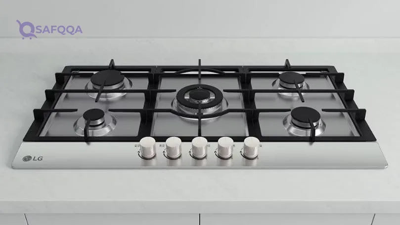 LG Built-In Gas Cooktop 90 cm with 5 Burners – Stainless Steel - Safqqa