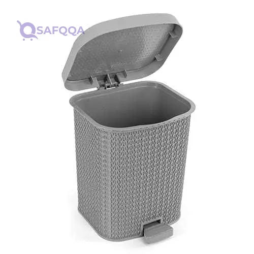 El Helal and Silver star Golden Medium Trash bin Grey - Safqqa