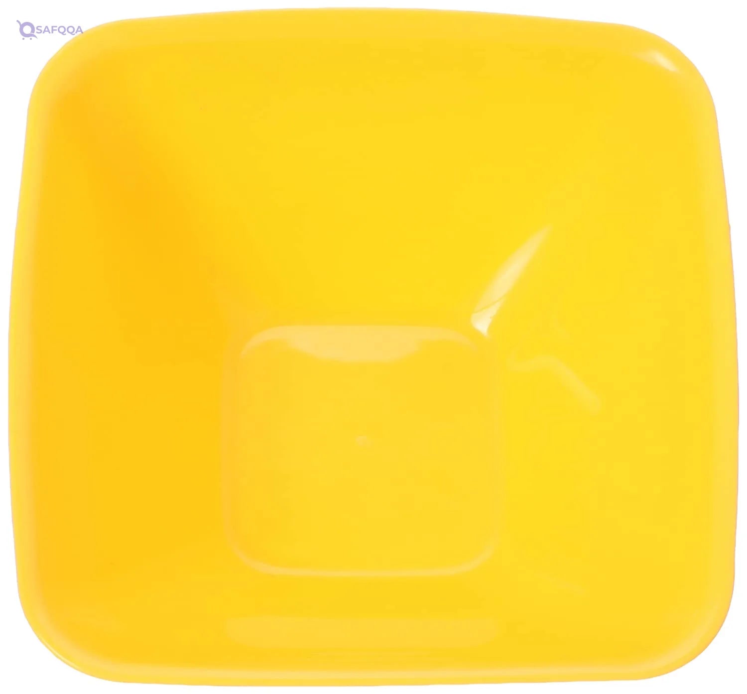 TITIZ Small Square Plastic Bowl , Yellow , 1.3 Liter - Safqqa
