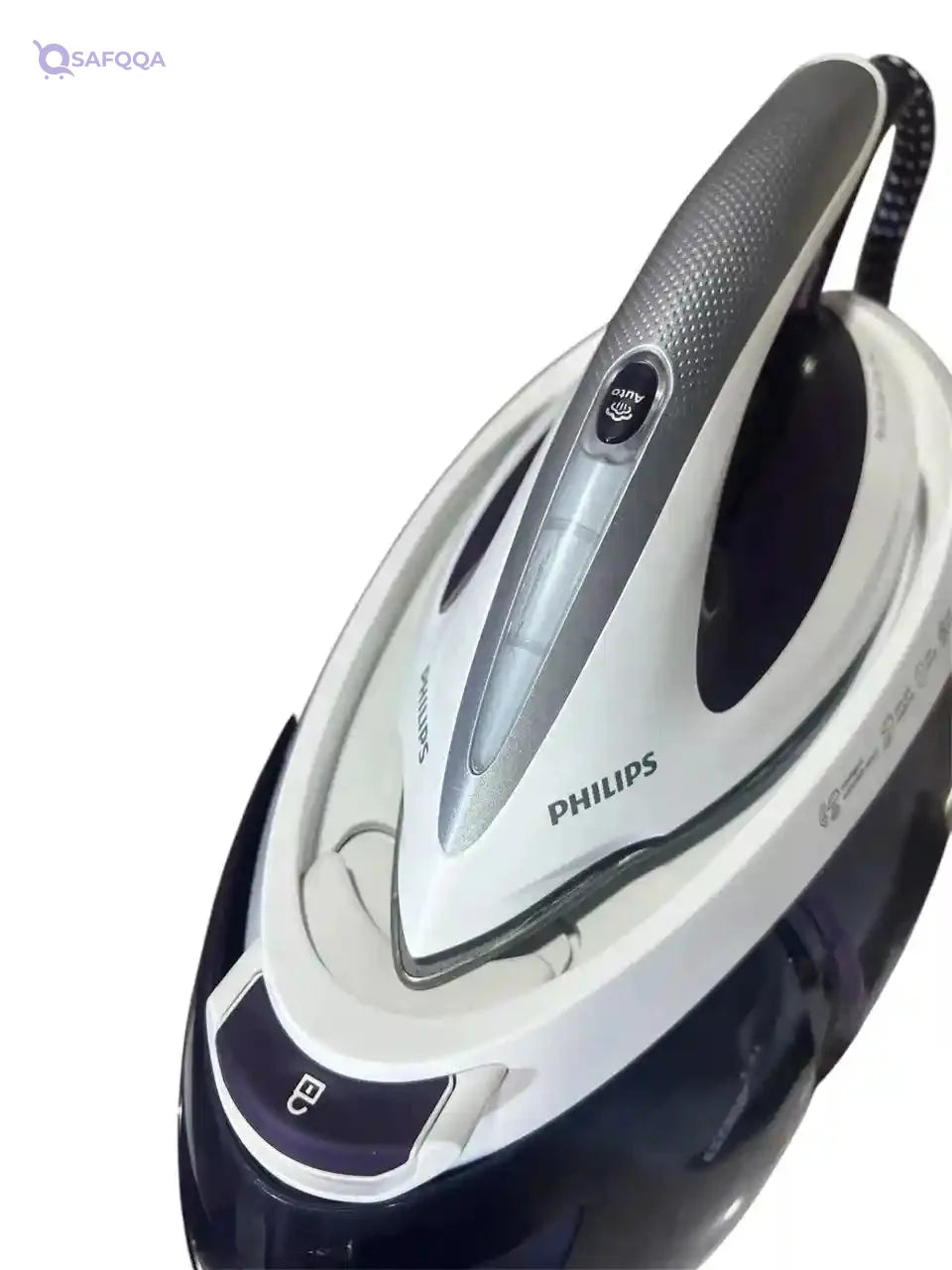 Philips PerfectCare Elite Plus Steam Generator Iron - 2700W, 1.8L Detachable Water Tank, OptimalTEMP Technology, Up to 520g steam boost, Automatic shut off - GC9660/36 Purple- Used and No Box & Have Scratches - Safqqa Egypt