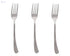 Zinnia Stainless Steel Curvy/Mirror Table Forks 3-Piece Set, - Safqqa