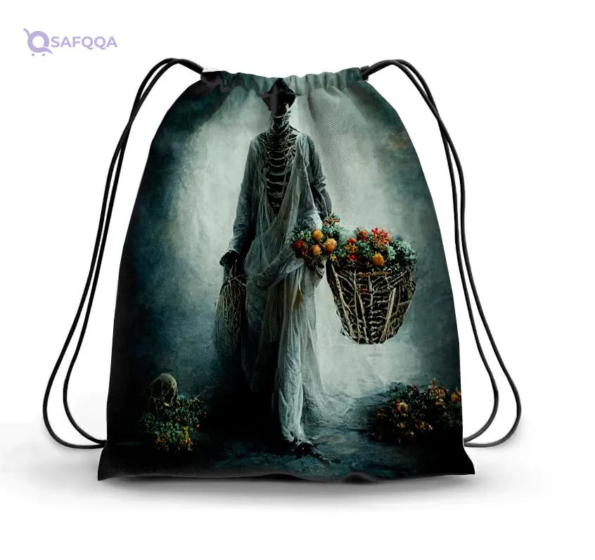 TAT DRAWSTRING BAG - 606, MultiColor, Large - Safqqa