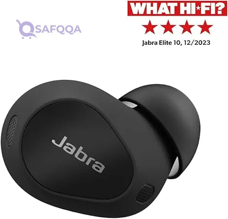 Jabra Elite 10 True Wireless Earbuds – Advanced Active Noise Cancelling Earbuds with Next-Level Dolby Atmos Surround Sound –All-Day Comfort, Multipoint Bluetooth, Wireless Charging – Cream - Safqqa