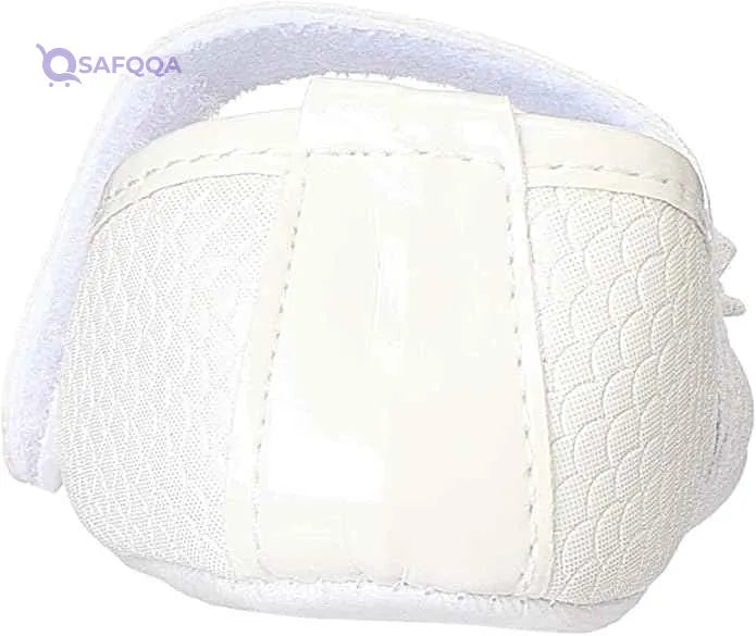 Mix & Max Embossed Pattern Front Bow Velcro Strap Shoes for Girls - 0 - 6 Months - Safqqa Egypt