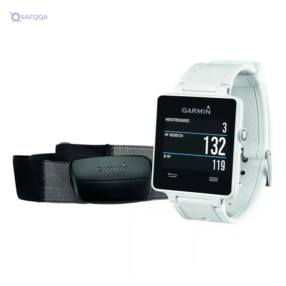 GARMIN VIVOACTIVE GPS WATCH WHITE HRMSS WW ( There are slight scratches ) - Safqqa