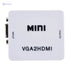VGA to HDMI Adapter with Audio – Full HD 1080P Support - Safqqa
