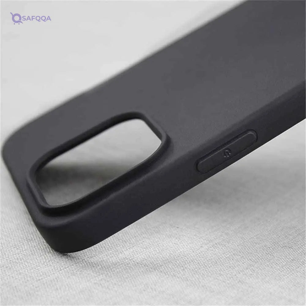 Case for iPhone 11 pro max, 6.5-Inch, Silky-Soft Touch, Full-Body Protective Case, Shockproof Cover with Microfiber Lining(Black) - Safqqa