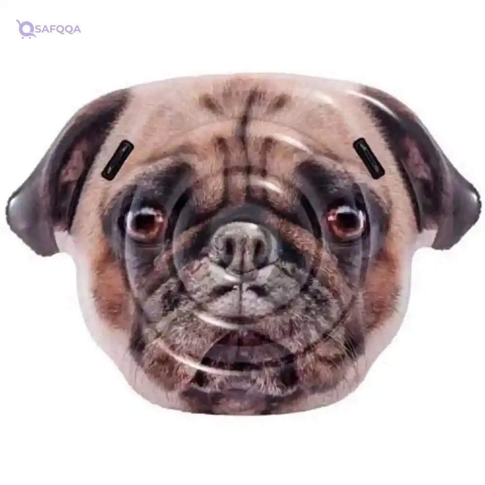 Intex Inflatable Pug Face Island Mattress Lilo 173Cm X 130Cm. Perfect For The Pool. - Safqqa Egypt