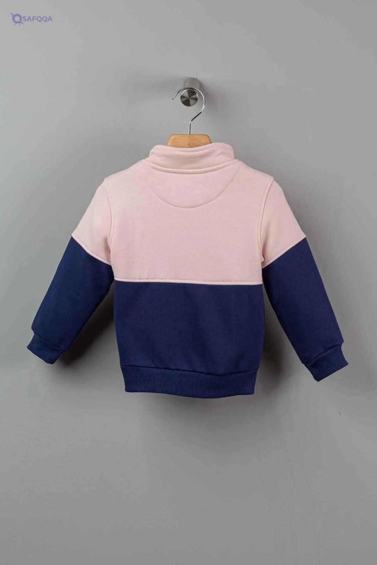 Concrete Sweat Shirt With Half Zipper For Girls ,• Provides warmth while allowing ease of movement. - Safqqa