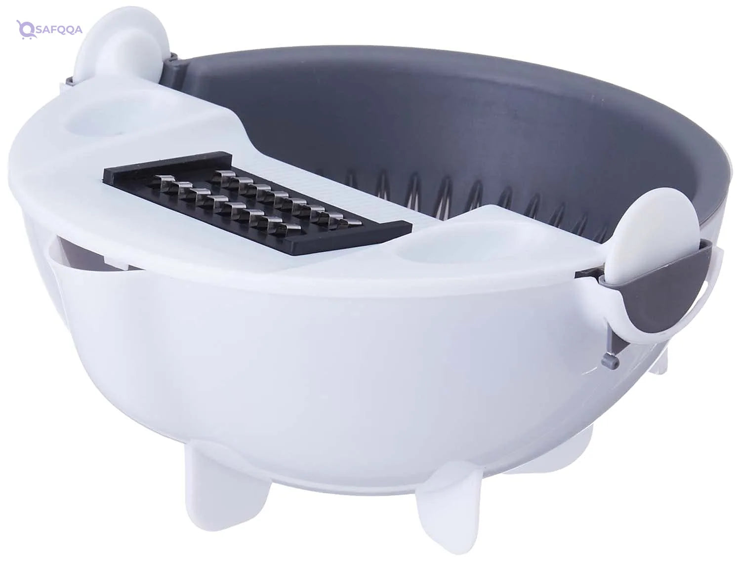 Elyassin Vegetables Cutting Tools with Plate and Strainer ,13 x 22 cm - Safqqa