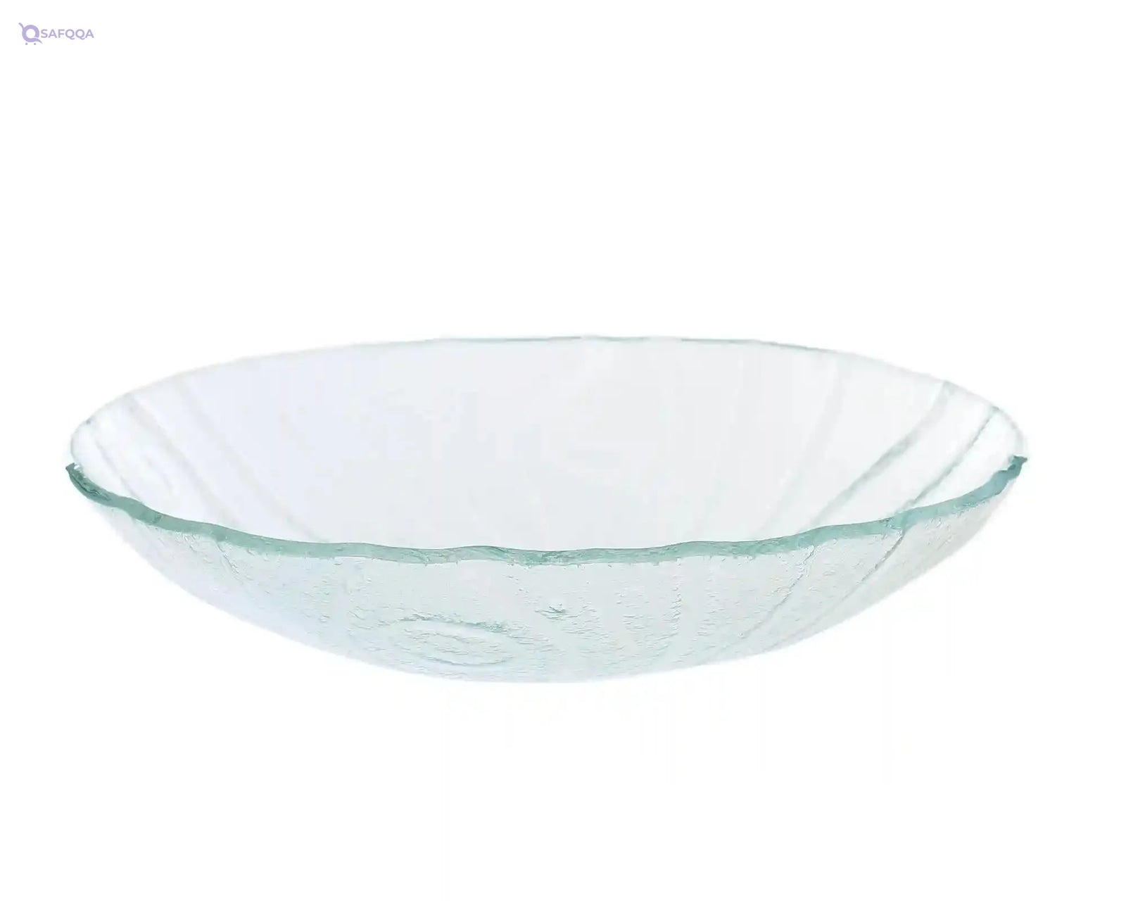 Rosa Trunky Bowl Glass, 22 cm - Safqqa