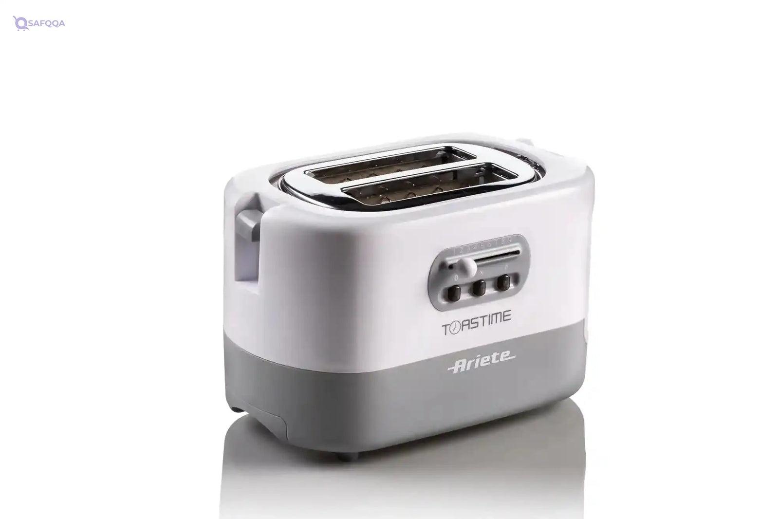 Ariete 159 Toastime 2-Slice Toaster – 700W, 9 Browning Levels, 3 Functions, White (Delonghi Group) - Safqqa Egypt