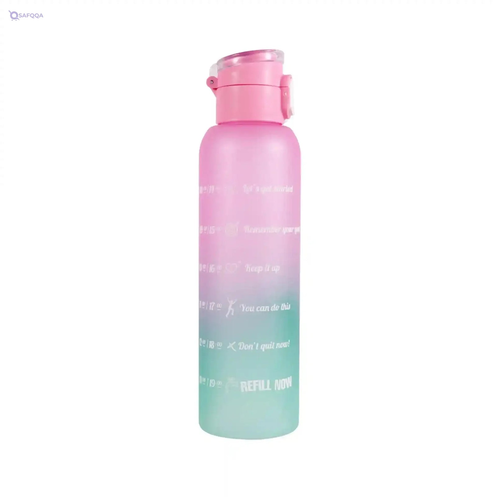 Herevin Double Painted Water Bottle with Hanger in Special Polybag - 750 ml Capacity, Multicolor, Leak-Proof, BPA-Free, Made in Turkey - Safqqa