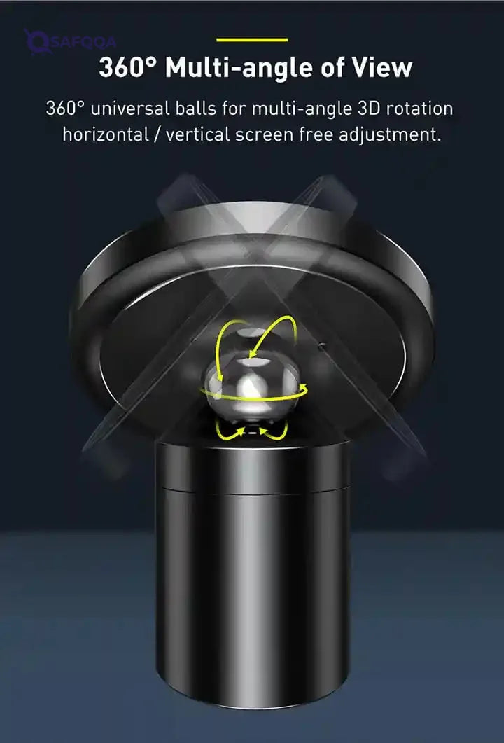 Baseus Magnetic Car Mount Dashboard & Air Vent Cell Phone Holder Compatible for iPhone - Safqqa