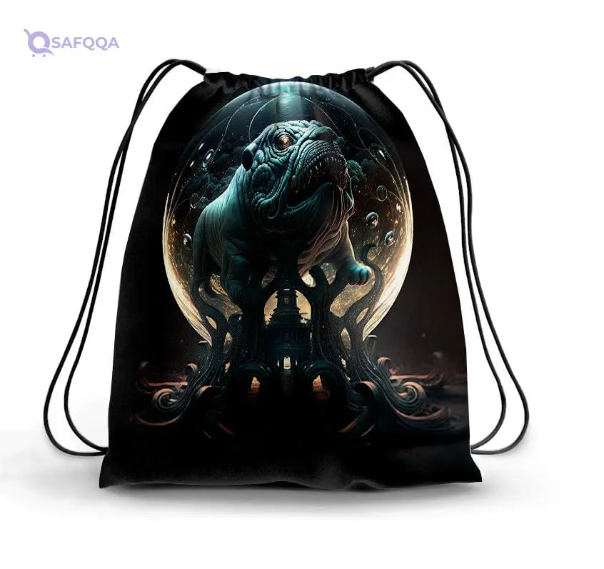 TAT DRAWSTRING BAG - 746, MultiColor, Large - Safqqa