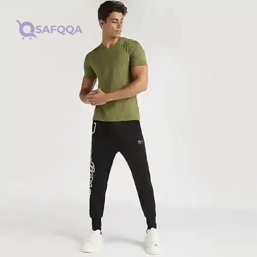 Splash Mens Vneck Solid T-Shirt - Safqqa Egypt