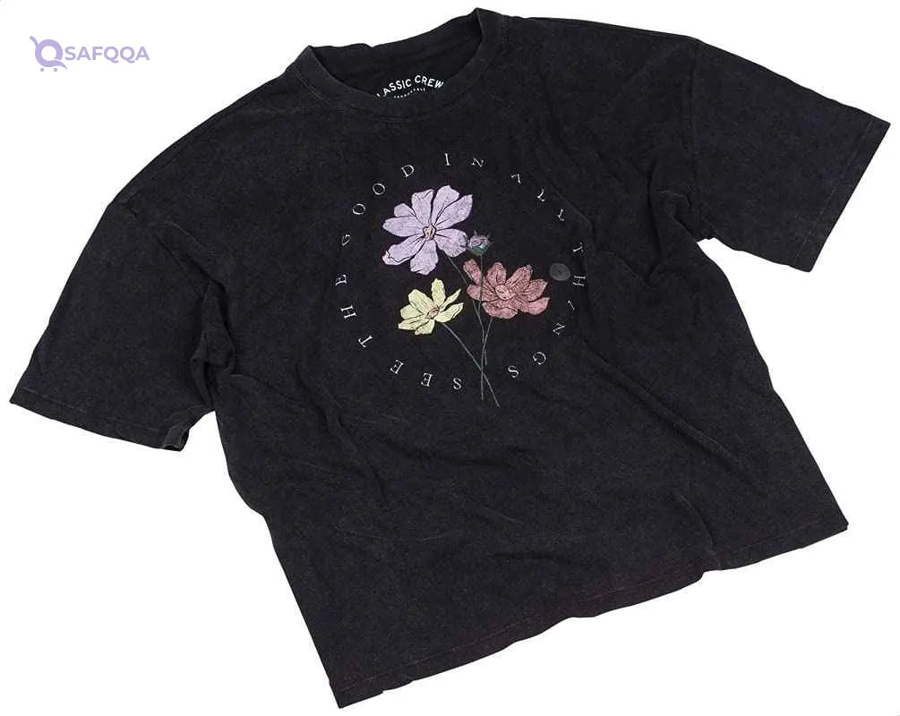 Aeropostale Colorful Print Short Sleeves Cotton T-Shirt for Women - Safqqa Egypt
