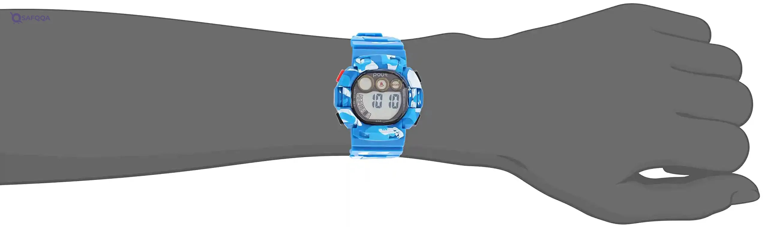 POLIT FT289 Round Digital Rubber Watch - Safqqa