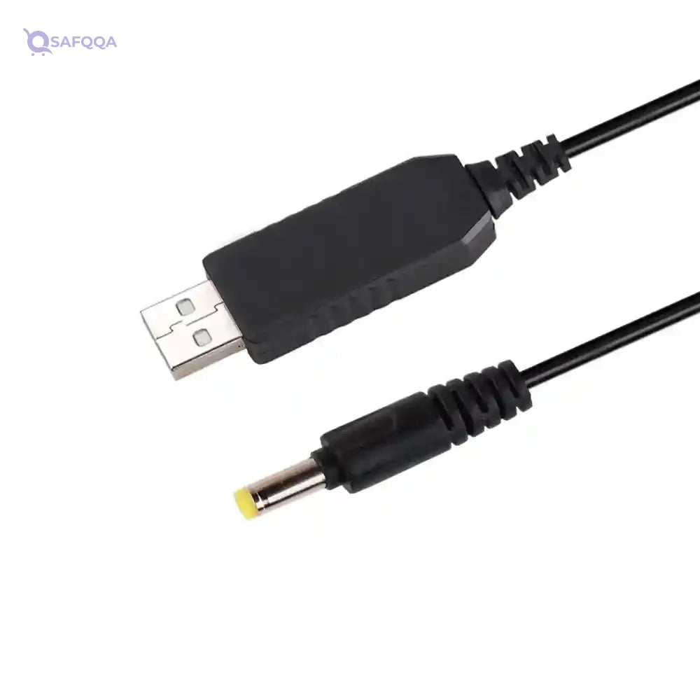 USB DC 5V to 12V Step-Up Power Cable (1M) – with DC 5.5 x 2.1mm Jack - Safqqa