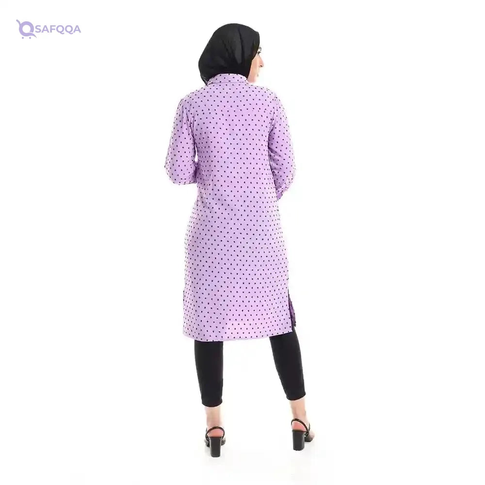 Jamila Women Self Stitches Tunic with Sided Slits - Safqqa Egypt