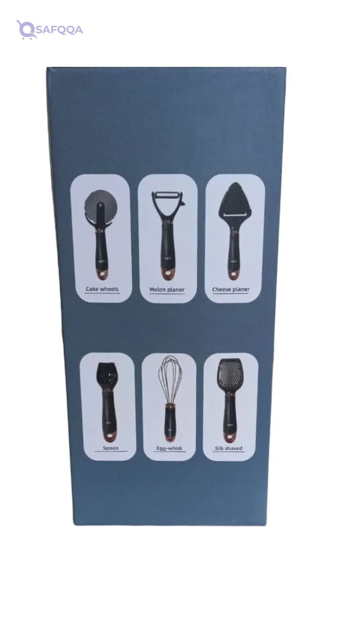 Flamer Kitchen Plastic Gadgets – 7-Piece Set - Safqqa