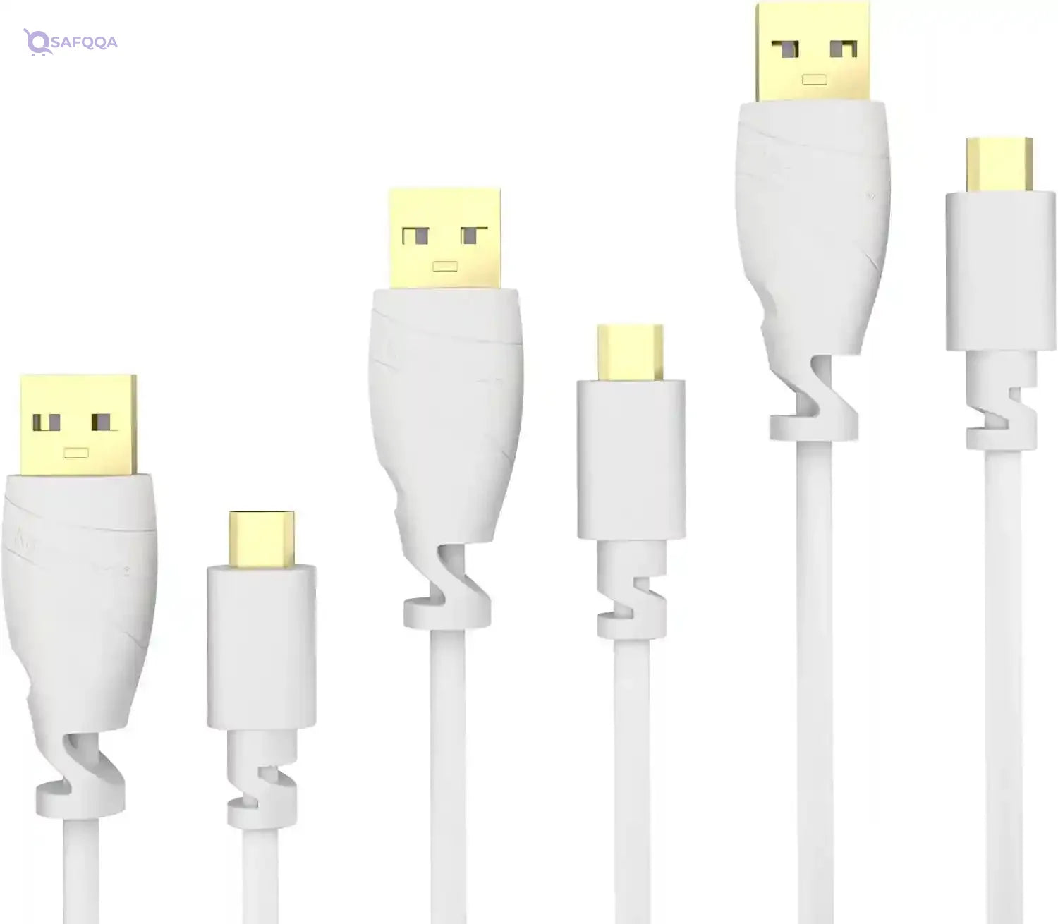 KabelDirekt 852 1.5m 5 x Micro USB Cable (USB 2.0, Synch & Charge Cable) TOP Series white - Safqqa Egypt