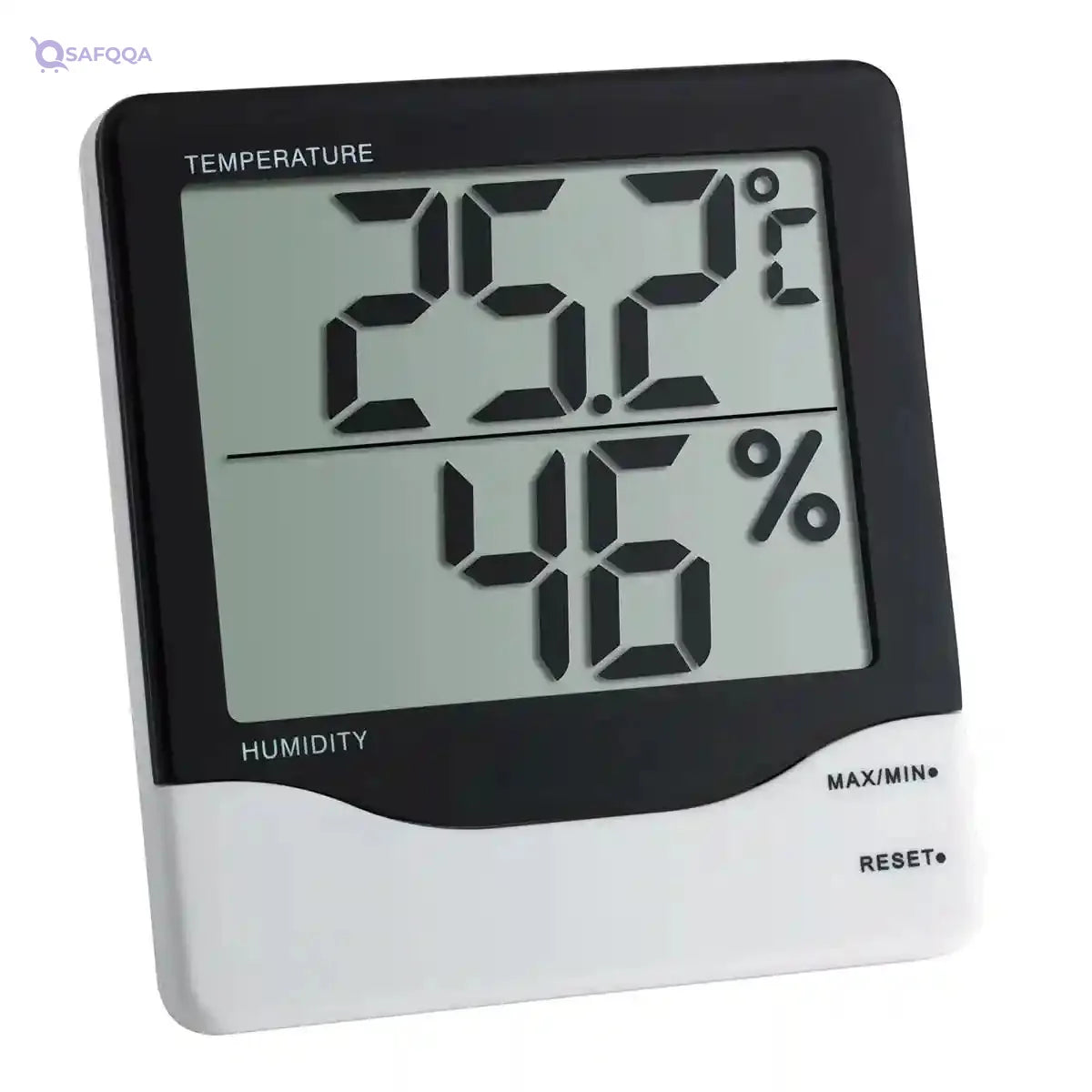 TFA Dostmann digital thermometer, large display, indoor temperature, humidity, healthy indoor climate, L 102 x W 21 (50) x H 110 mm - Safqqa Egypt