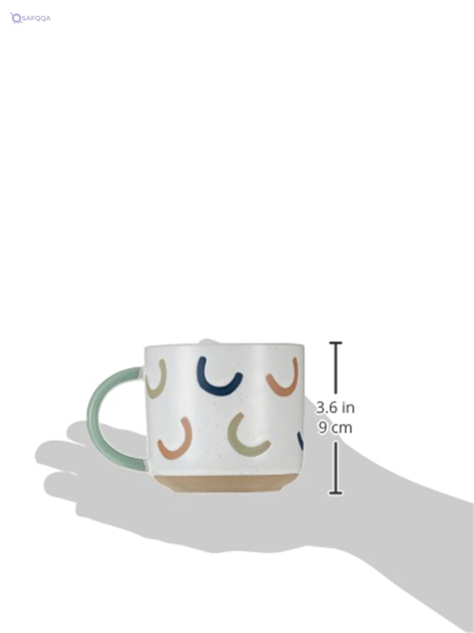 Prickly Pear Rainbow Mug – 350 ml Colorful Ceramic Cup - Safqqa