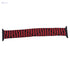 Generic Fabric Adjustable Watch Strap With Zigzag Design For Unisex Compatible With Watch Band 42/44 MM - Black Red - Safqqa Egypt