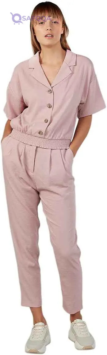 Plain Side Pocket Waist Tie Pants for Women - Safqqa Egypt