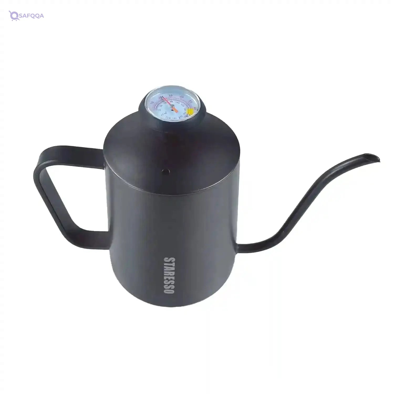 STARESSO Hand Drip Coffee Kettle – 550ml Stainless Steel Gooseneck Pour Over Kettle with Thermometer – Minor Scratches & Damaged Box - Safqqa
