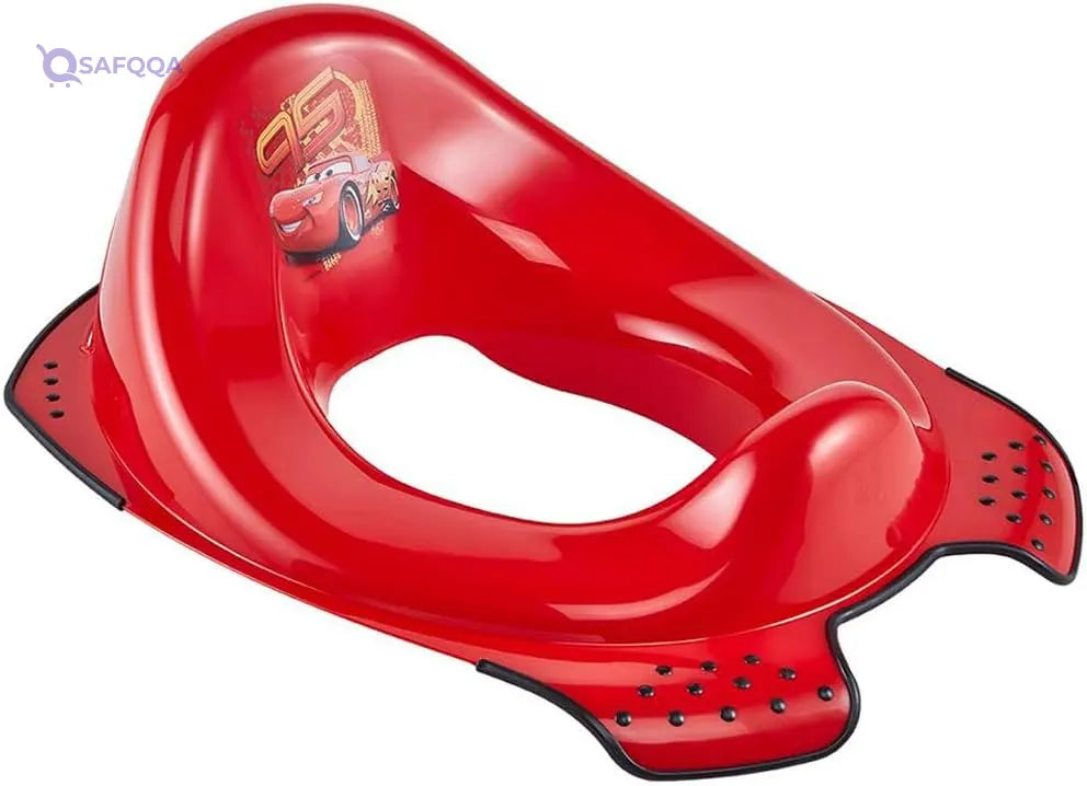 keeeper Children's Toilet Seat, For 18 months to 4 years, Anti-Slip Design, Ewa, Cherry Red - Safqqa