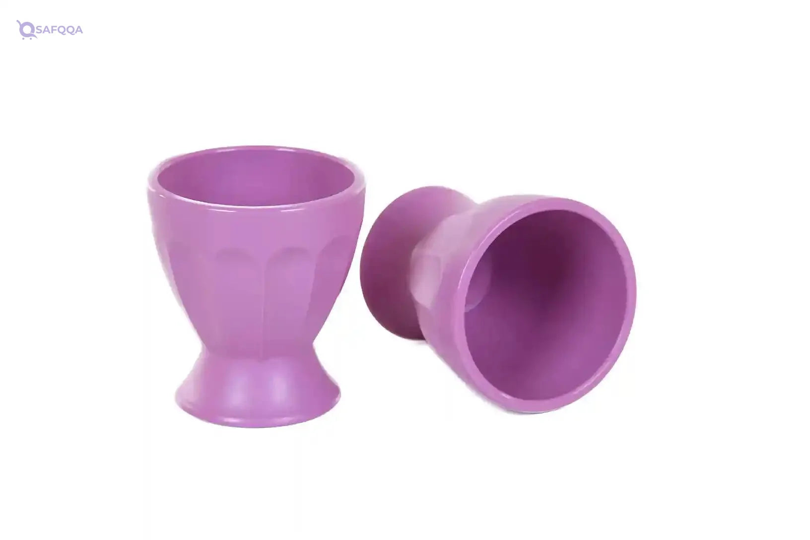 Mintra Home Unbreakable Cups and Tumblers 4pk (Bold Collection) (Lavender, Cup 65ml (2oz)) - egg cup for hard boiled eggs, soft boiled eggs, egg stand holder, shot glass - Safqqa
