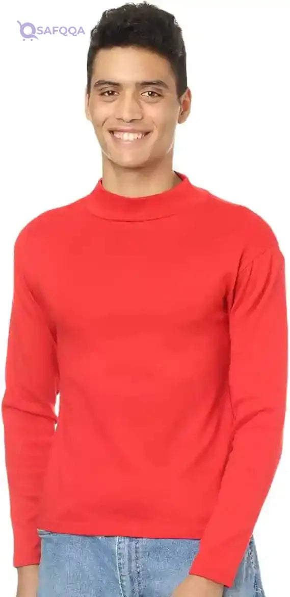 El Shrook Men's Cotton Undershirt – Long Shirt Base Layer Top - Safqqa Egypt