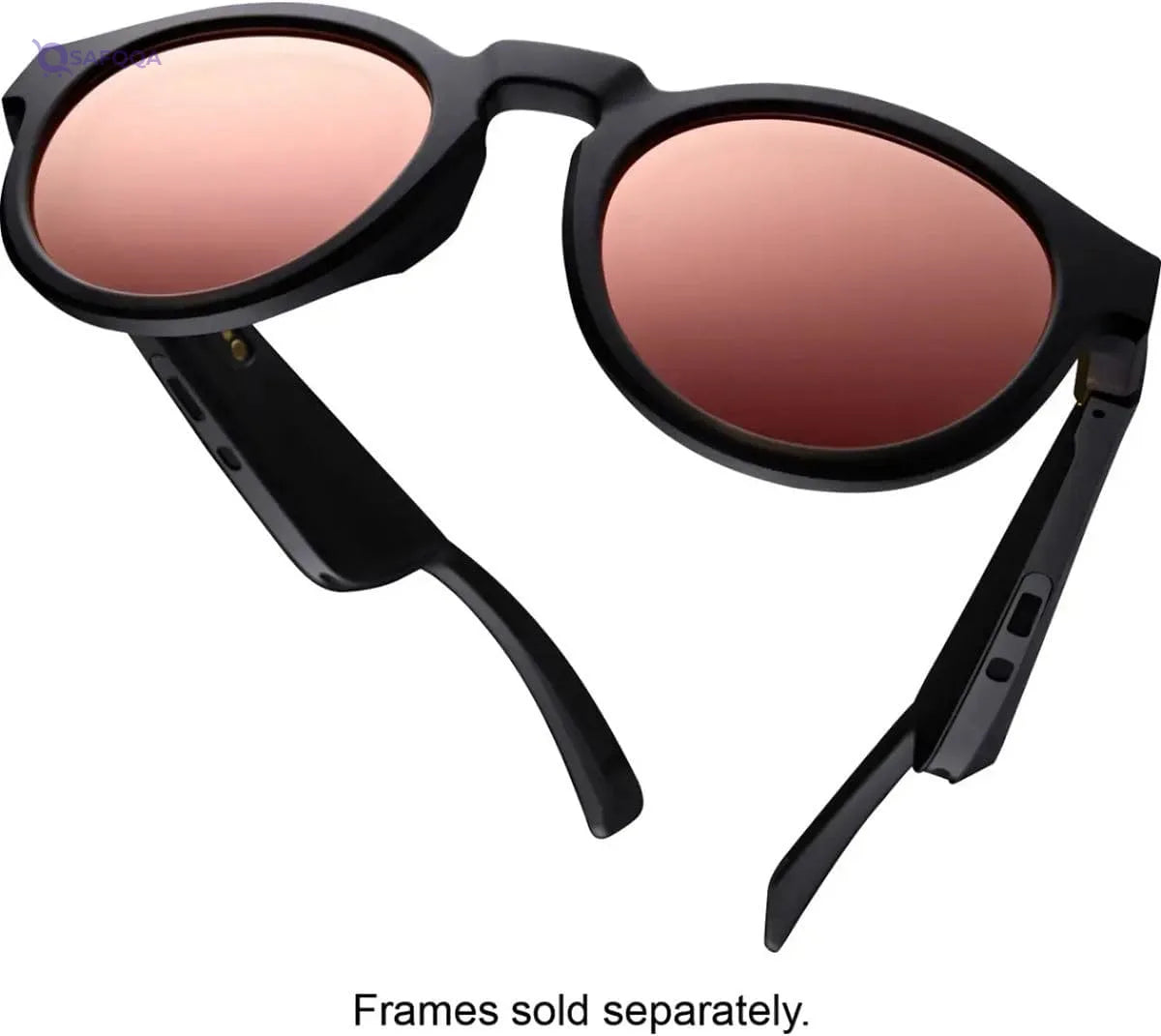 Bose Frames Lens Collection – Mirrored Rose Gold Rondo Style, Polarized (Medium) - Safqqa