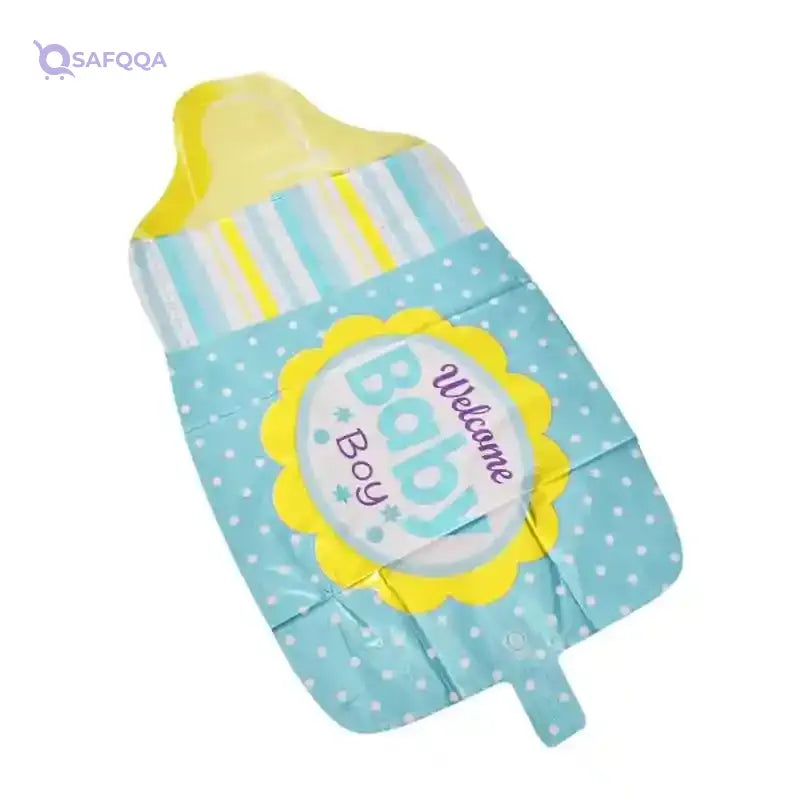 Foil Large Feeding Bottle Shaped Balloon Can Fills With Air Or Helium And Made From High Quality Materials Specially For Baby Boys Shower Parties - Multi Color - Safqqa