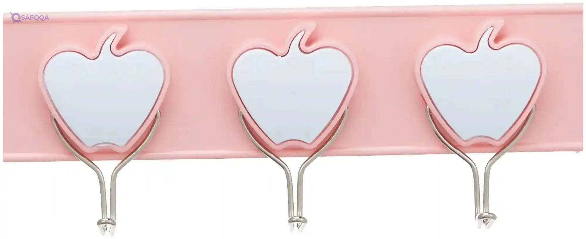 Bager Heart Plastic Hanger  1  Pieces, 6 Rings Each - Safqqa