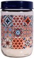 Herevin Mosaic Print Decorated Jar Set 3-Pieces, 425, 660 and 1000 ml Capacity, Blue - Safqqa