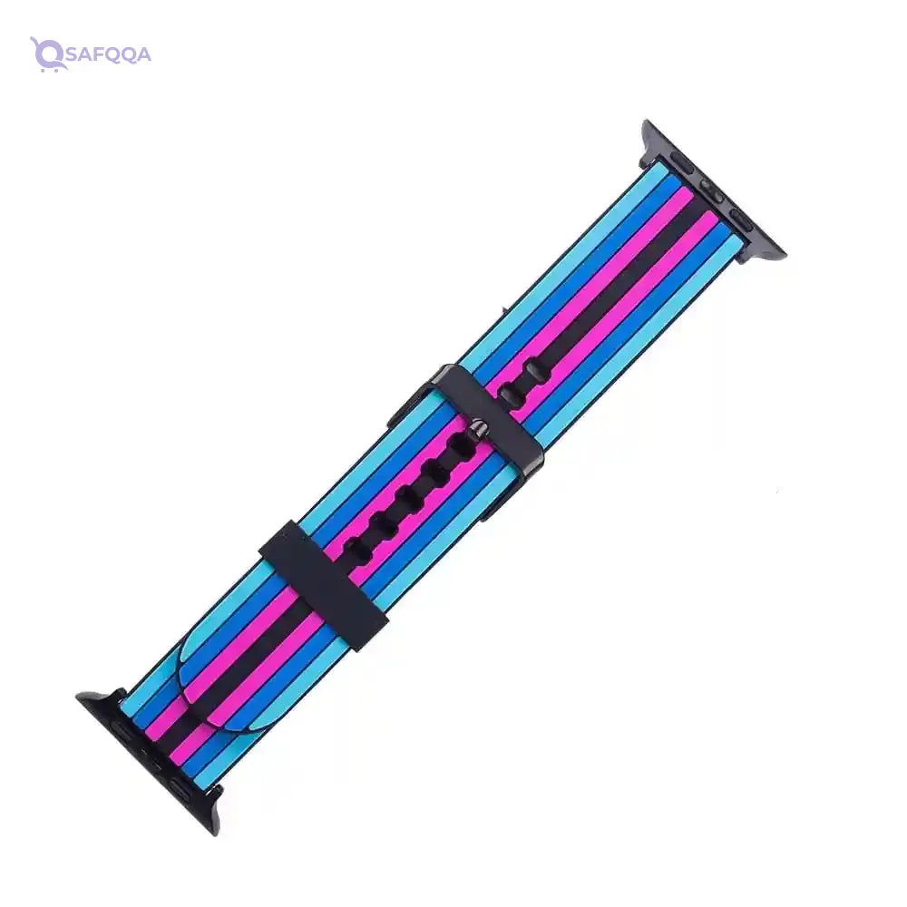Generic Silicone Waterproof Watch Replacement Strap – Lines Design - Safqqa