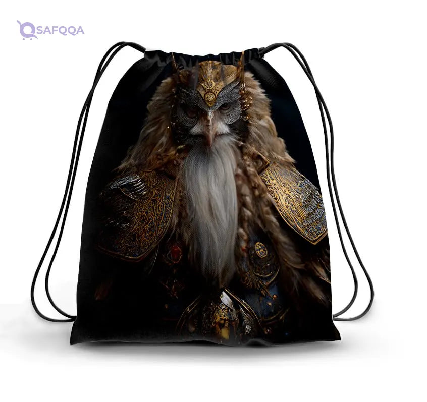 TAT DRAWSTRING BAG - 868, MultiColor, Large - Safqqa
