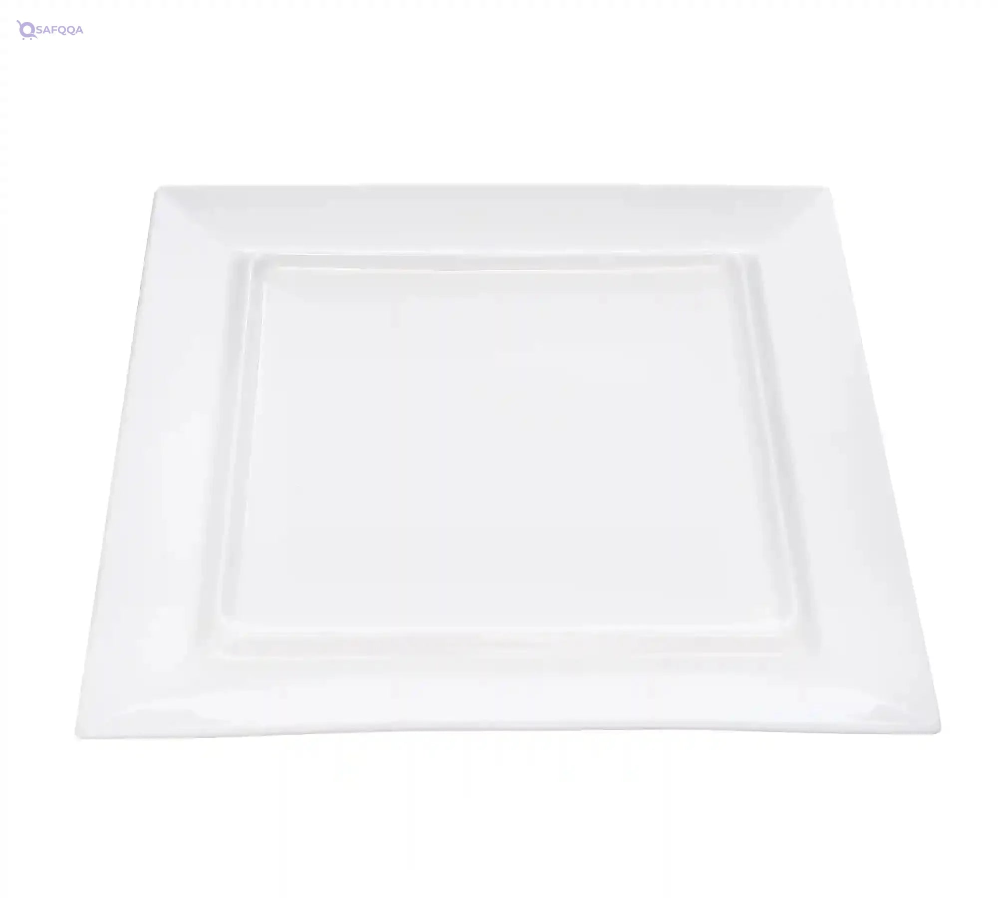 Tunisie Porcelaine Moonscape Square Plate For Home Uses, Restaurants & Hotels, 28Cm Dishwasher and microwave safe - Safqqa