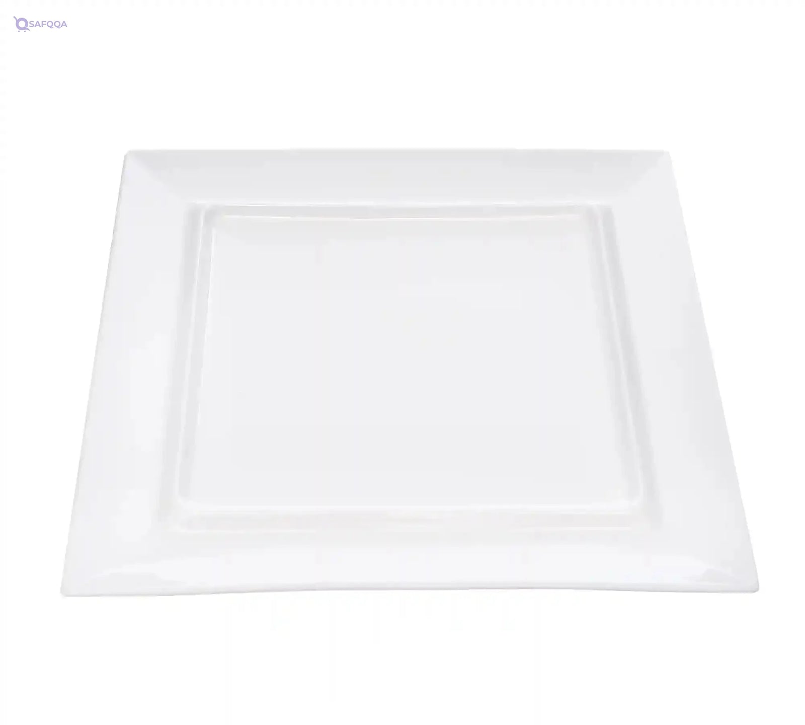 Tunisie Porcelaine Moonscape Square Plate For Home Uses, Restaurants & Hotels, 28Cm Dishwasher and microwave safe - Safqqa